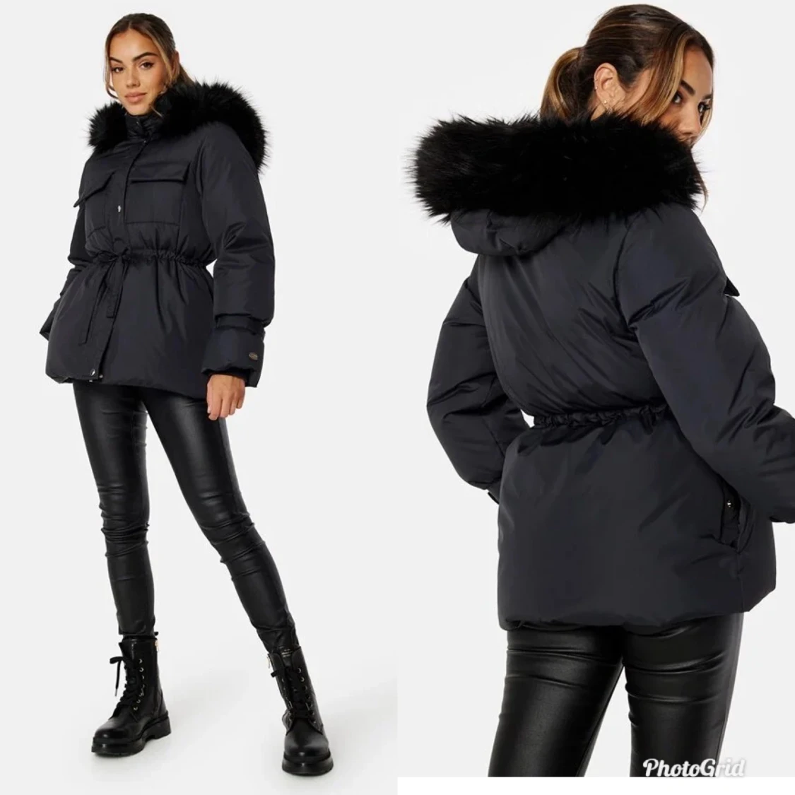 Finaste vinterjackan!! Bubbleroom Dunjacka Päls Jacka  - 90