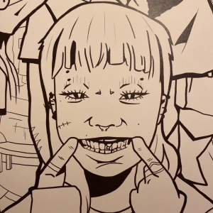 ”SMILE” POSTER - Icke färgad version Poster gjord av mig!!  A4: 250kr A3: 300kr A2: 400kr