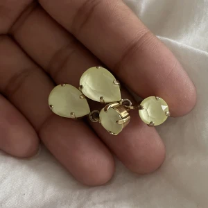 Caroline svedbom - Caroline svedbom örhängena i en super söt ljusgul färg med guldbas.