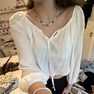 Vit blus  - Vit sommar blus