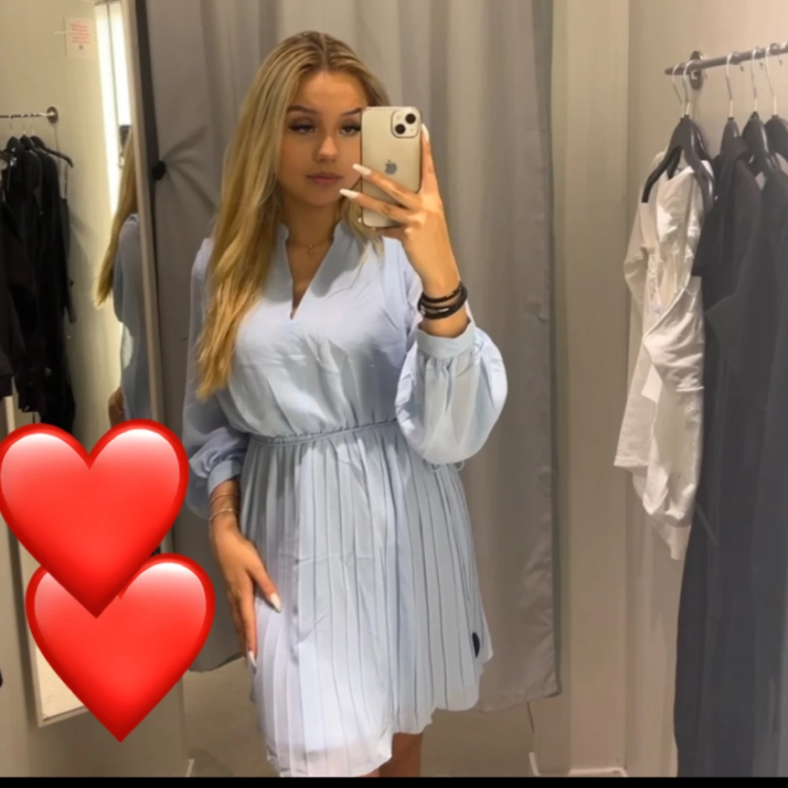 Hm blå klänning  - 91