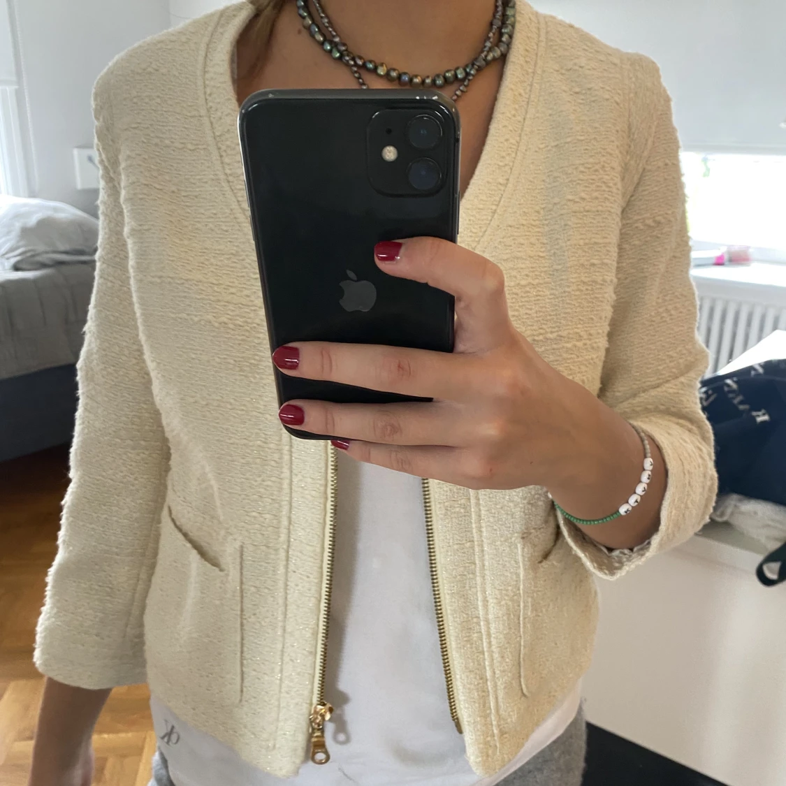 Trekvartsärmad jacka