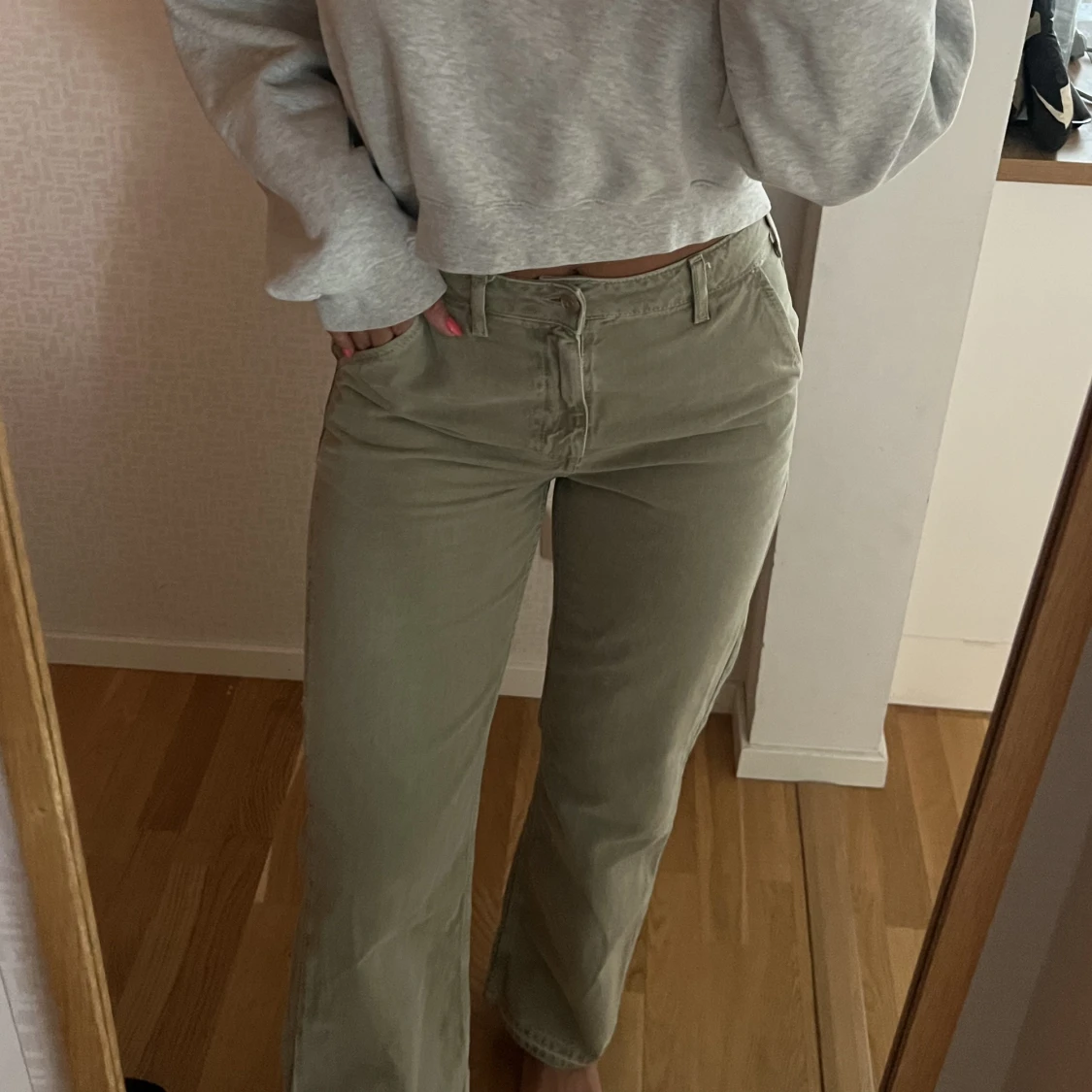 Gröna jeans/byxor Zara - 90
