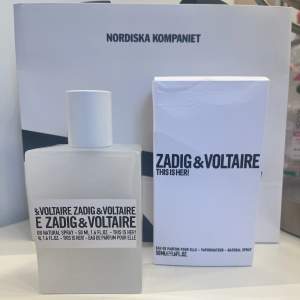 Säljer denna Zadig & Voltaire parfym🤍 Runt 70% (35 ml) kvar av parfymen.  Hör av er vid frågor!🤍