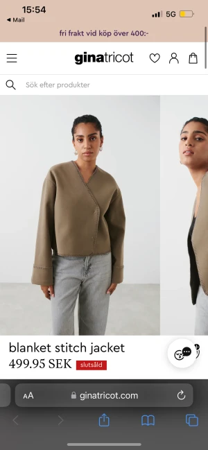 Blanket Stitch Jacket Gina Tricot - Superfin slutsåld jacka från Gina Tricot. Knappt använd. Inga anmärkningar 🤎