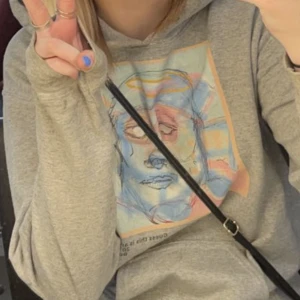 Hoddie med coolt tryck! - Säljer denna då jag inte andvönder. Jag köpte den för nypris 499kr då det var väldigt trendig förr. Nu säljer jag den för 150kr