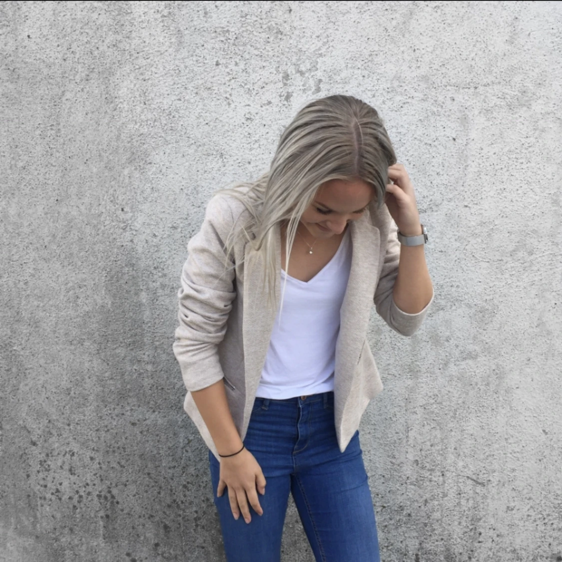 Oanvänd beige jacka från Only, superfin jacka perfekt till hösten/våren - 90