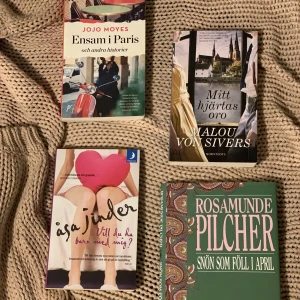 Böcker  - I goda skick.   ”Snön som föll i april” är en hard cover, resterande är pockets   60 kr/st