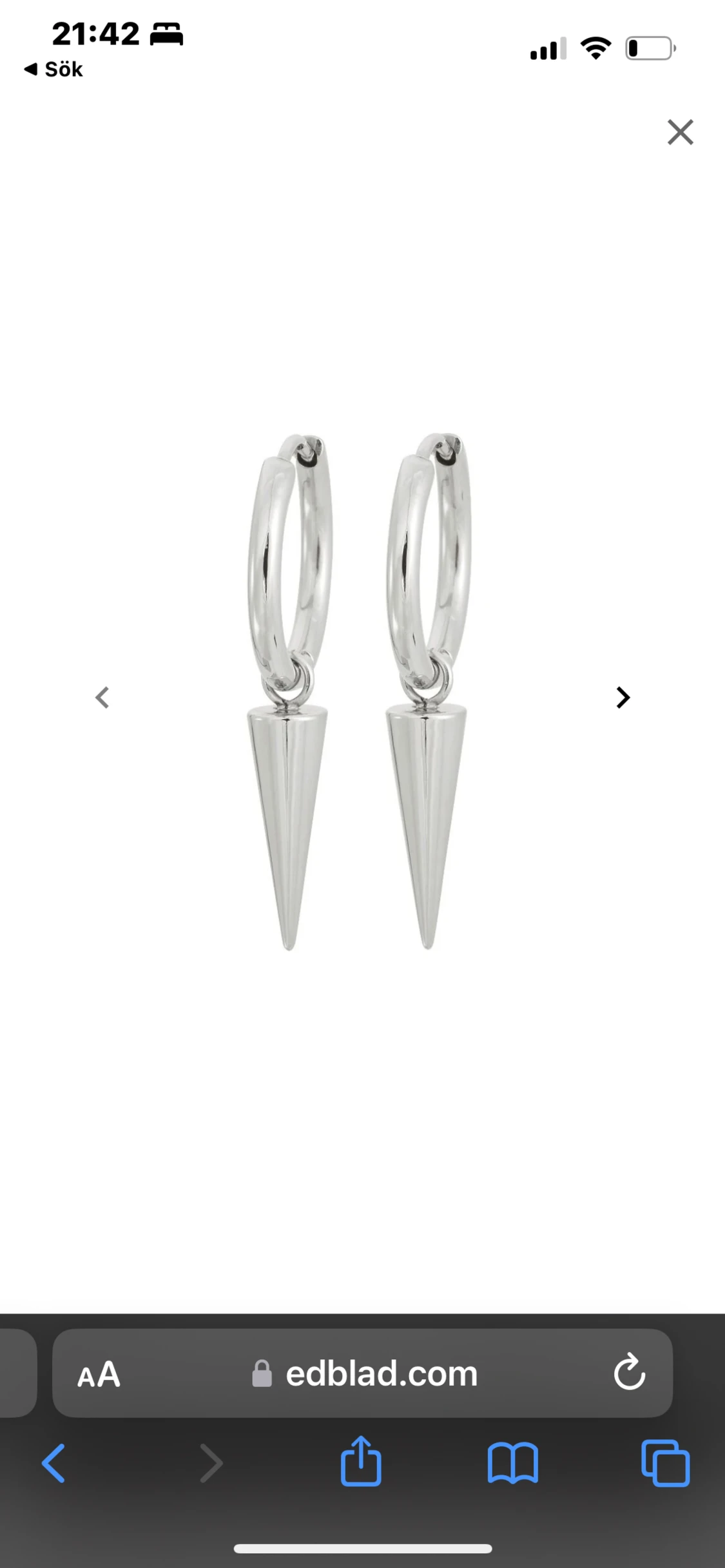 Edblad örhängen-silver 