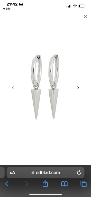 Edblad örhängen-silver  - Änvända sparsamt med inga defekter på. Säljer för 200kr