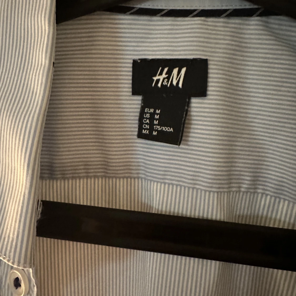 Blå randig skjorta - 90