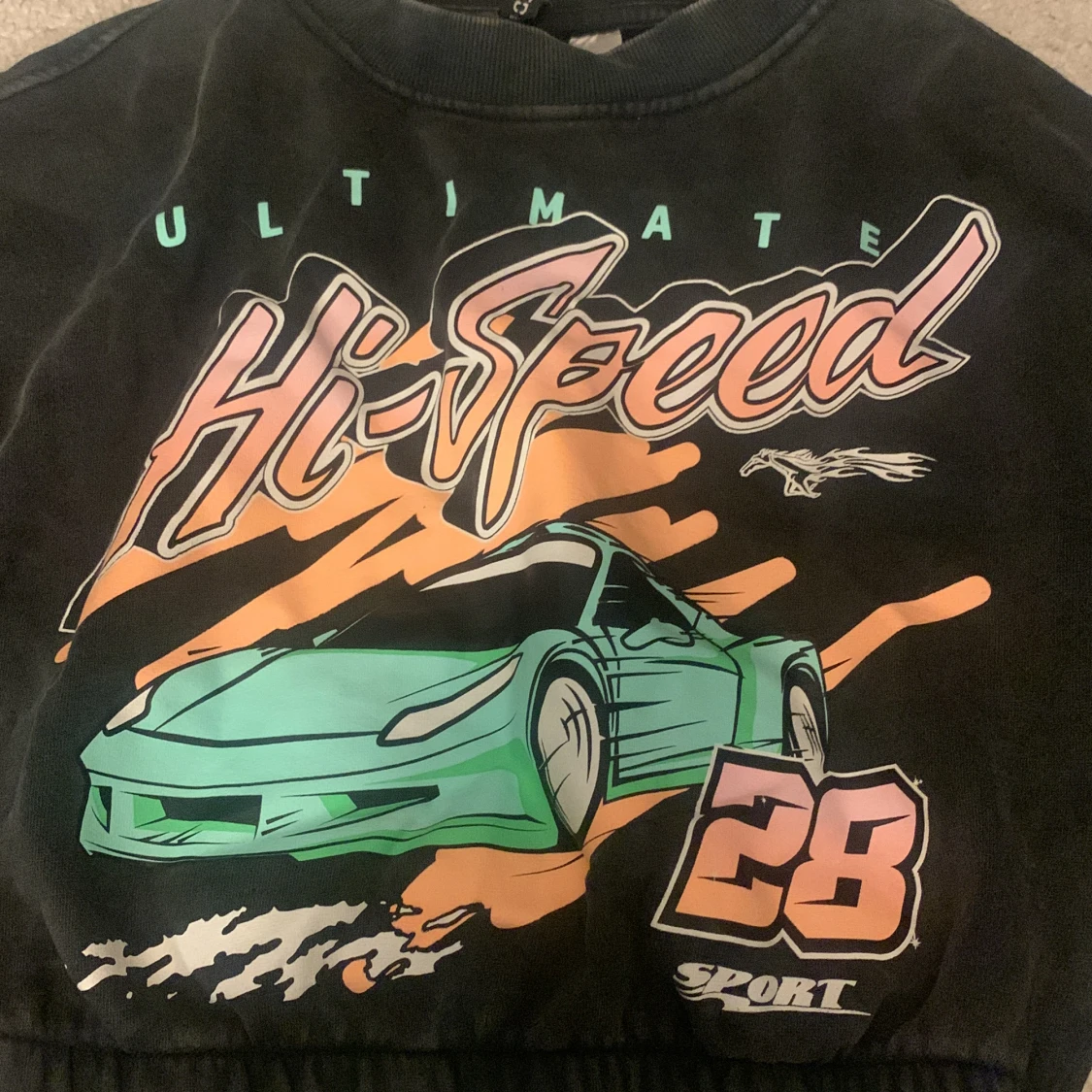 Sweatshirt med tryck