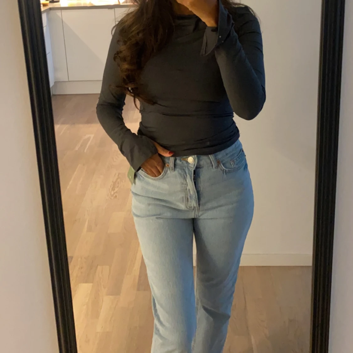 Blåa jeans
