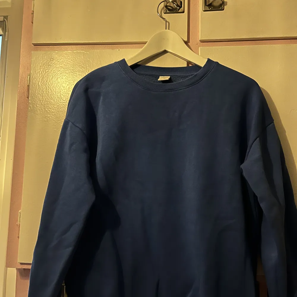 Blå sweatshirt i fint skick från Lindex . Tröjor & Koftor.