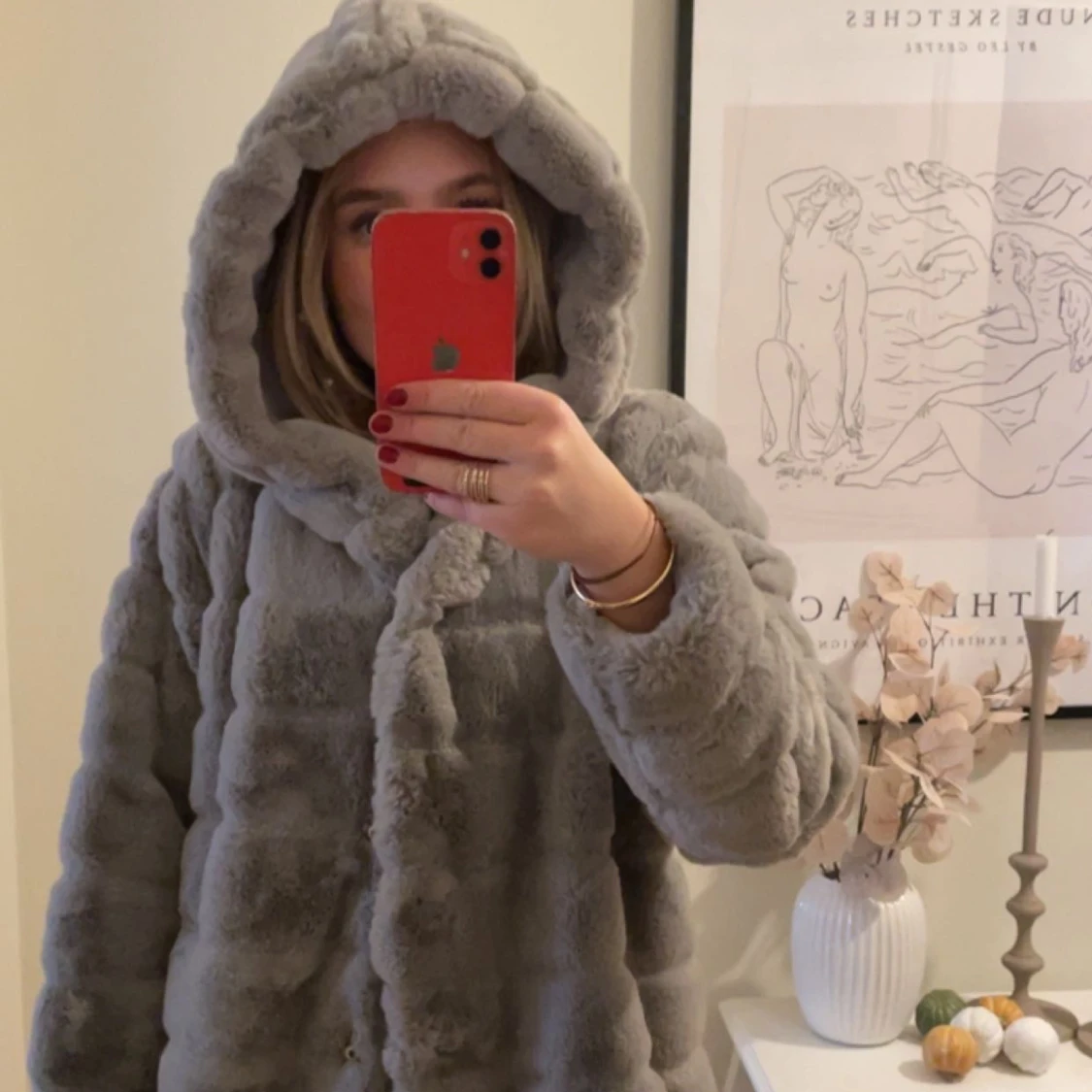 fuskpäls jacka - 91