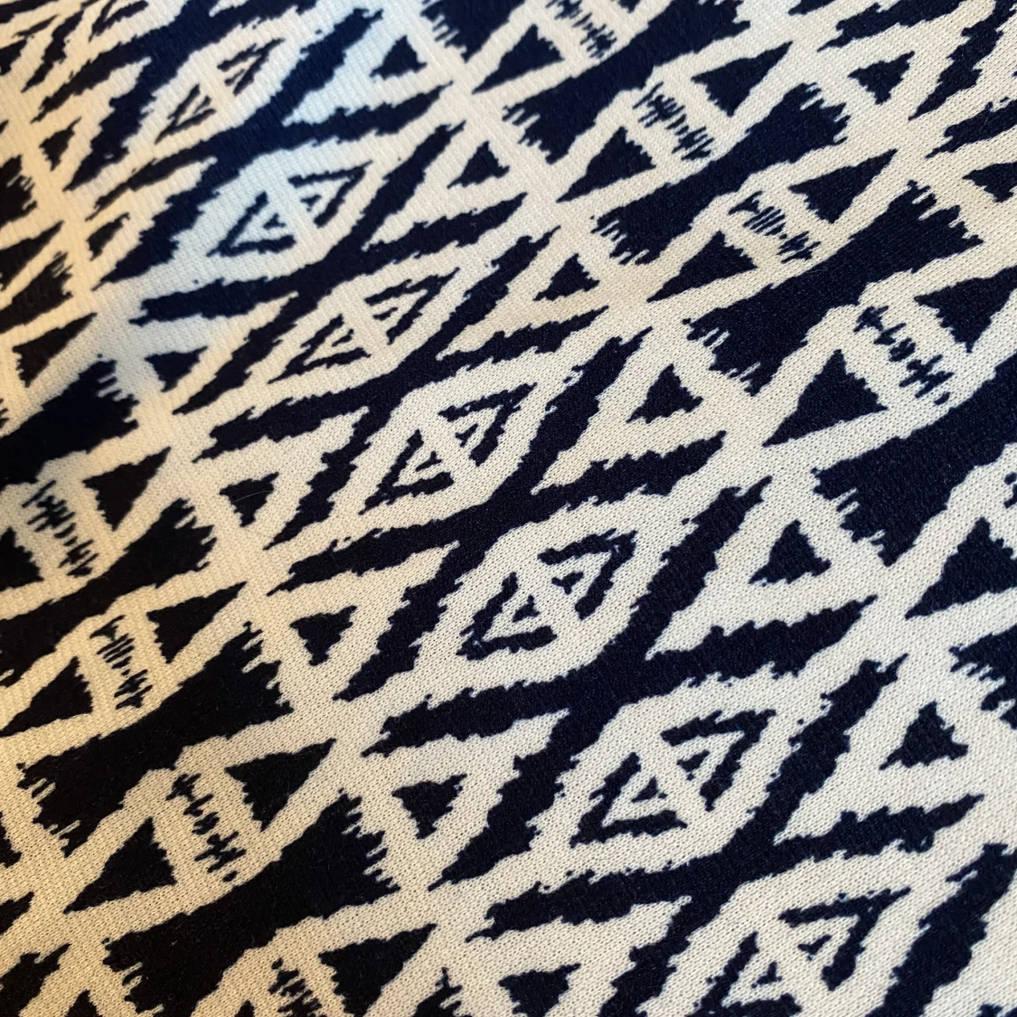 Vitblå mönstrad klänning  - 91