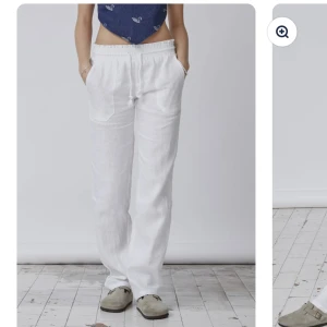 Linnebyxor - Säljer dessa linnebyxor i antingen storlek M eller L (troligen L). De är på väg hem till mig och säljer det paret som jag inte ska ha. Hör gärna av er vid intresse!