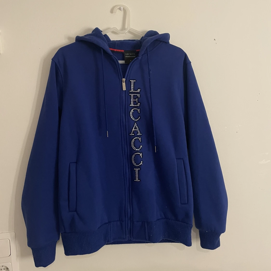 Lecacci blå zip-hoodie - 90