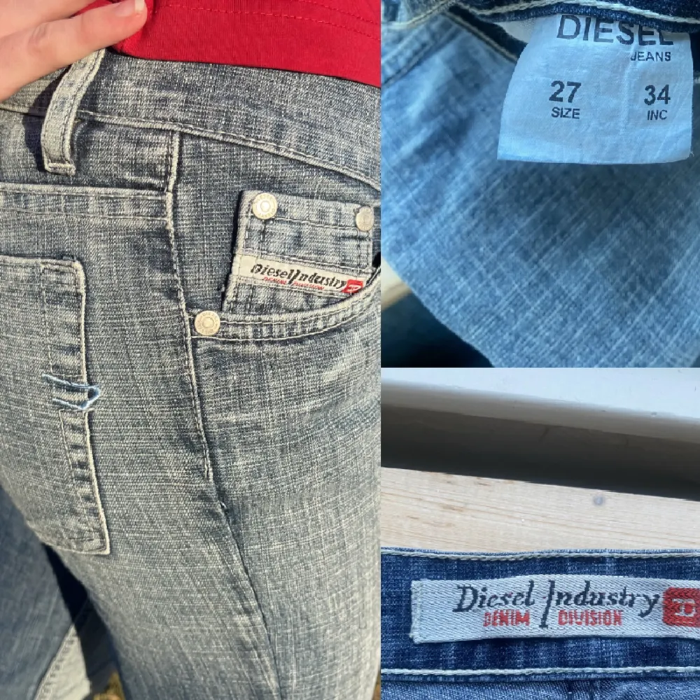 Nyskick, low Rise vintage Diesel jeans. definitivt petite storlek, 32-34 eller XS i jeans. . Jeans & Byxor.