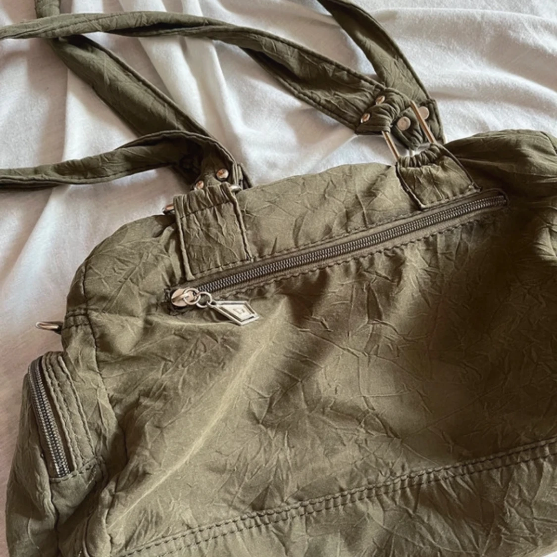 Fin grön khaki väska - 91