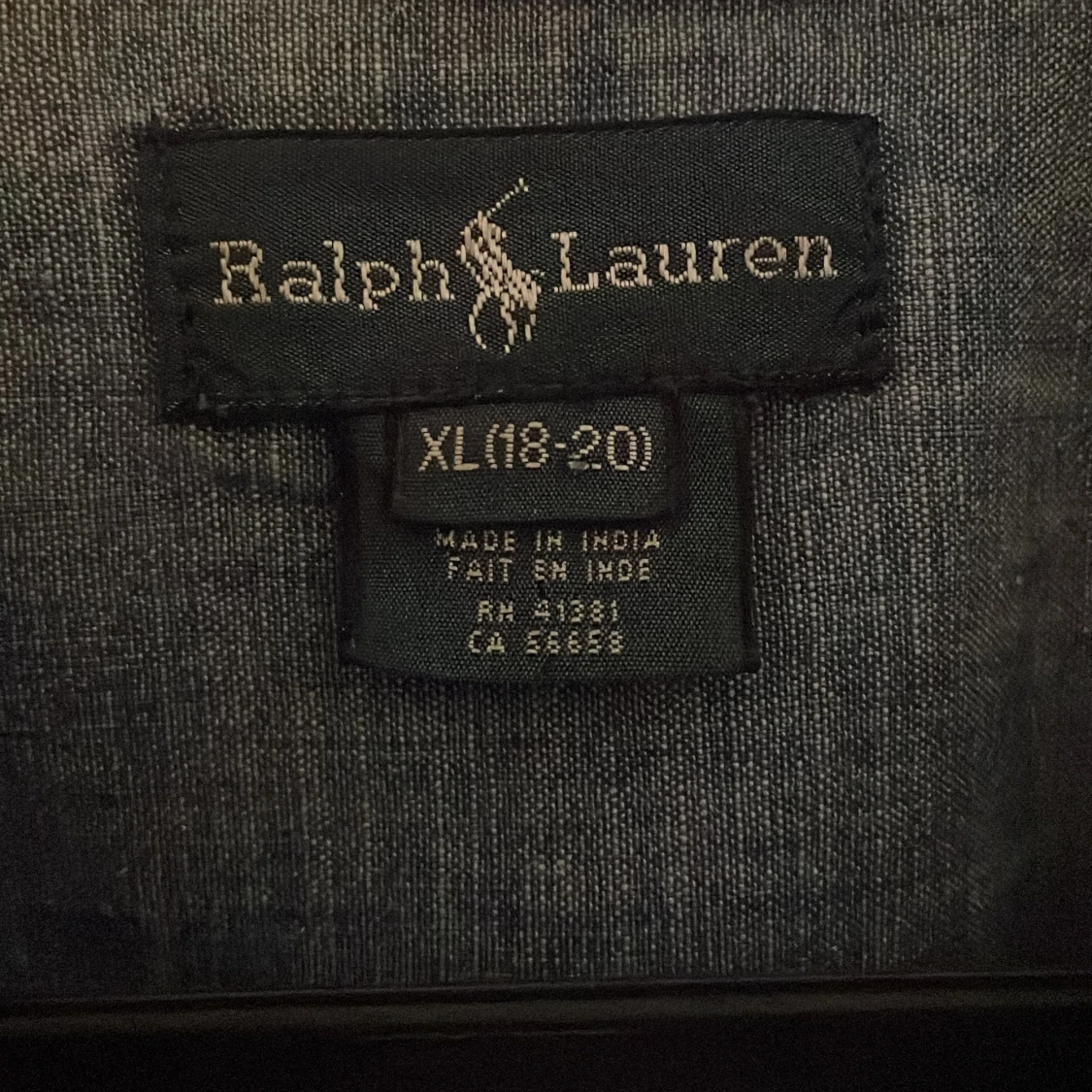 Ralph lauren skjorta blå XL(18-20) - 91