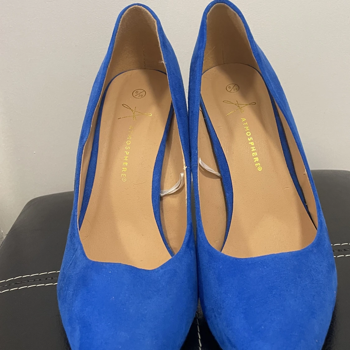 Blåa Mocka klackar - 91