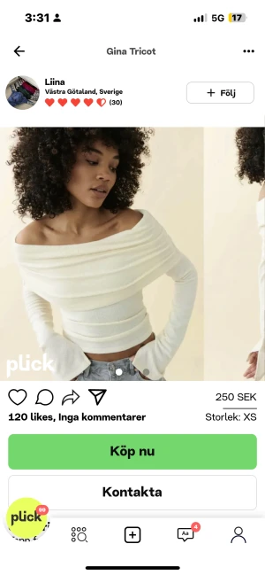 Gina - lånad bild andra  Storlek S med prislappar kvar då jag slängde kvittot o inte kunde lämna tbx när jag testa den hemma , nypris 400kr säljer för 250kr💗