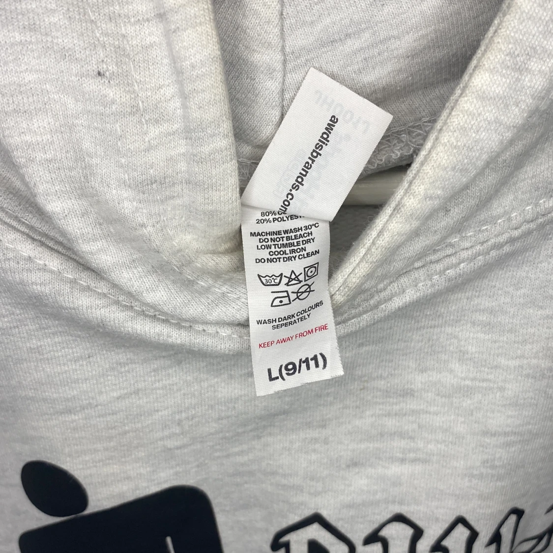 Grå/svart Billie Elish hoodie! - 90