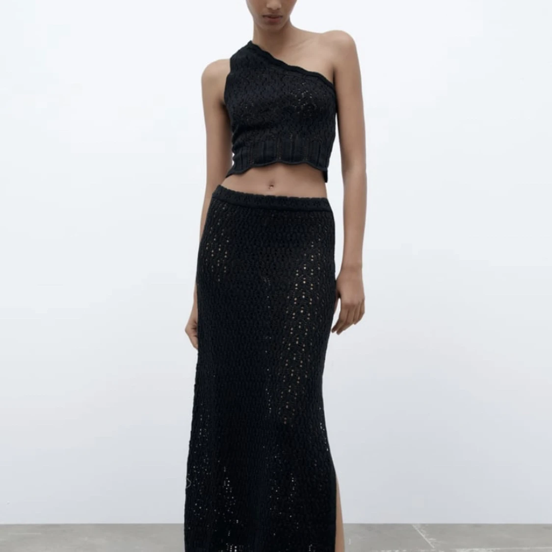 Lång stickad kjol från Zara - 91