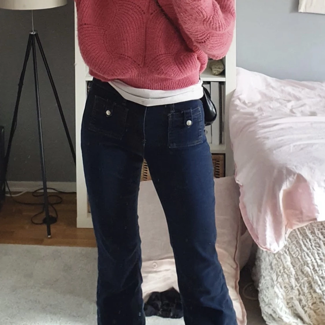 Lågmidjade flare jeans  - 90