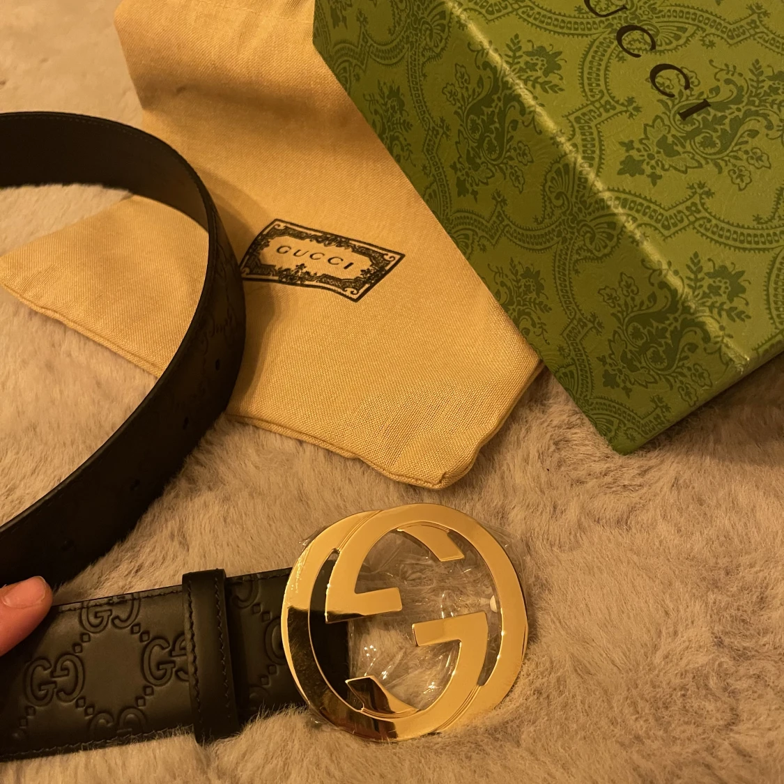 Gucci bälte storlek 90