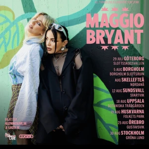 Maggio Bryant Uppsala 18 aug - Pris kan diskuteras! Konsertbiljett till spelningen på botaniska