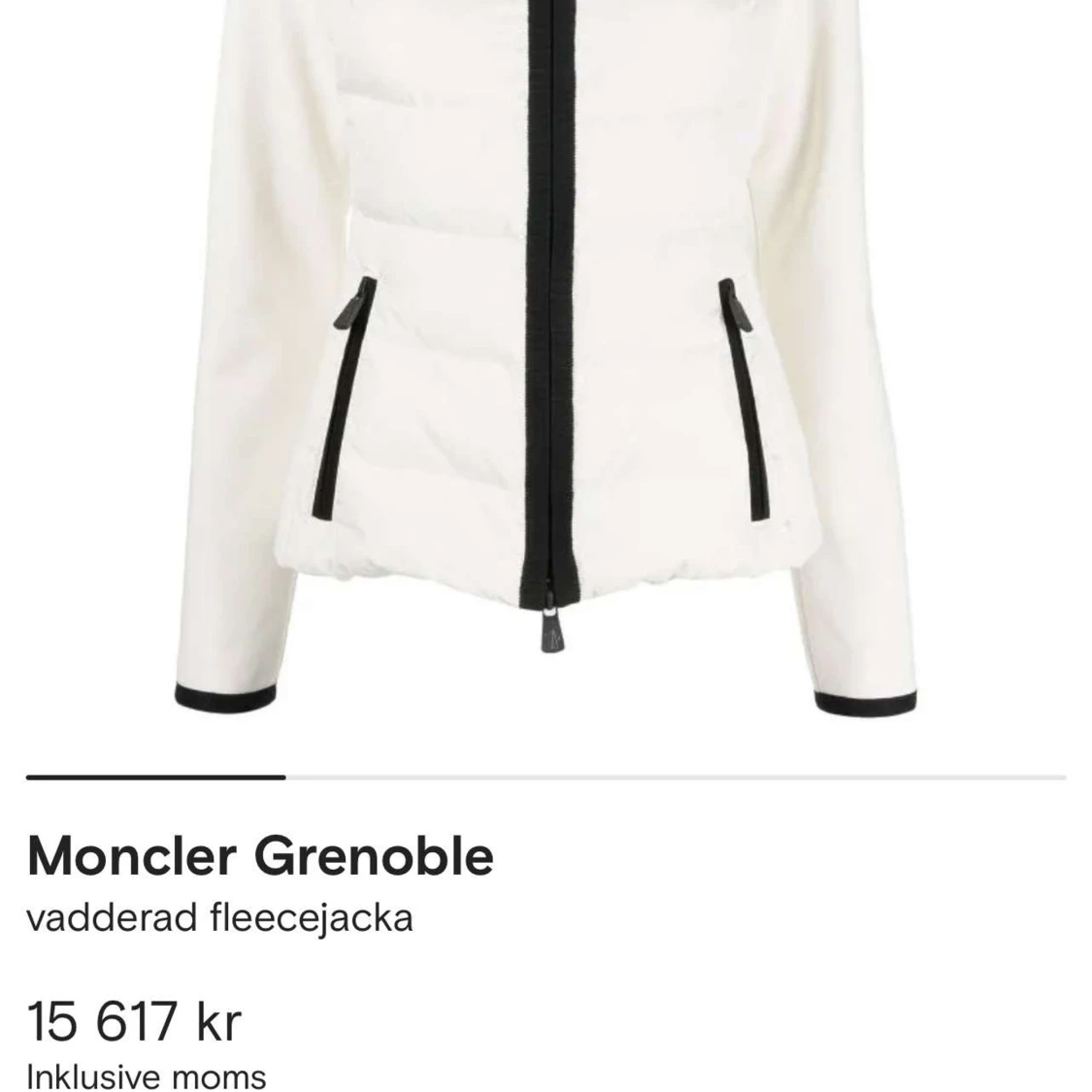 Vit Moncler Säljes!