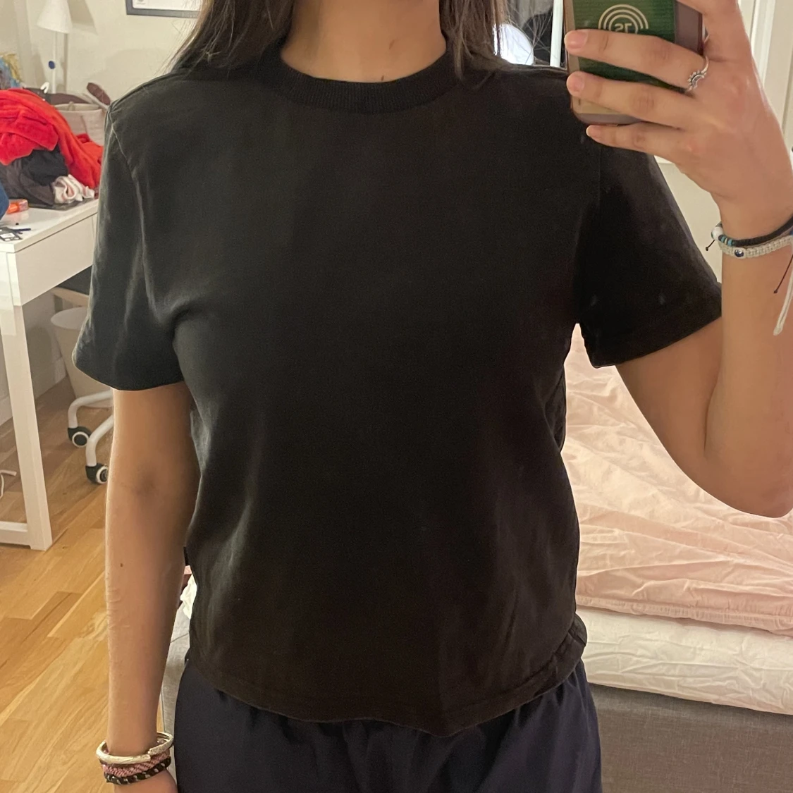 Svart drdenim t-shirt - 90