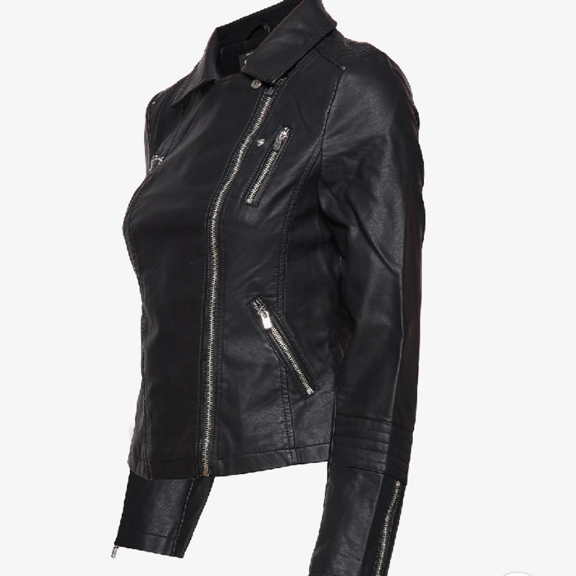 Svart Skinnjacka - 90