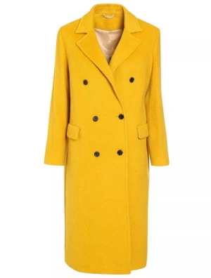 Gul ullkappa från J Lindeberg  - Gul kappa/rock från J Lindeberg i världens härligaste gula färg! Storlek 34 men är stor i storleken så är som en storlek 36. Inköpt för 5000kr. Sparsamt använd. 