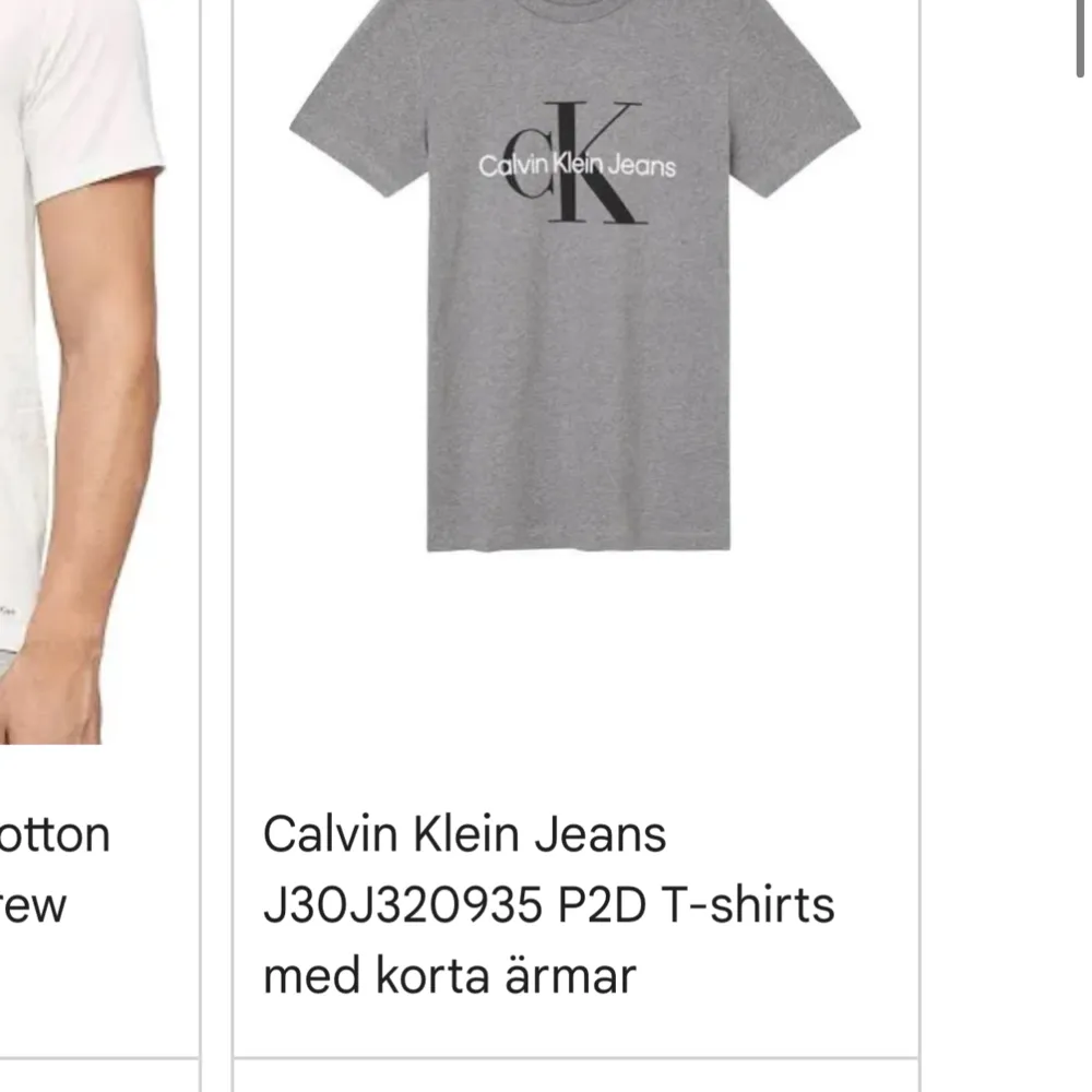 Grå Calvin Klein t shirt. Köpt i usa. Står xs i men är mer som en S. T-shirts.