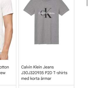 Grå Calvin Klein t shirt. Köpt i usa. Står xs i men är mer som en S