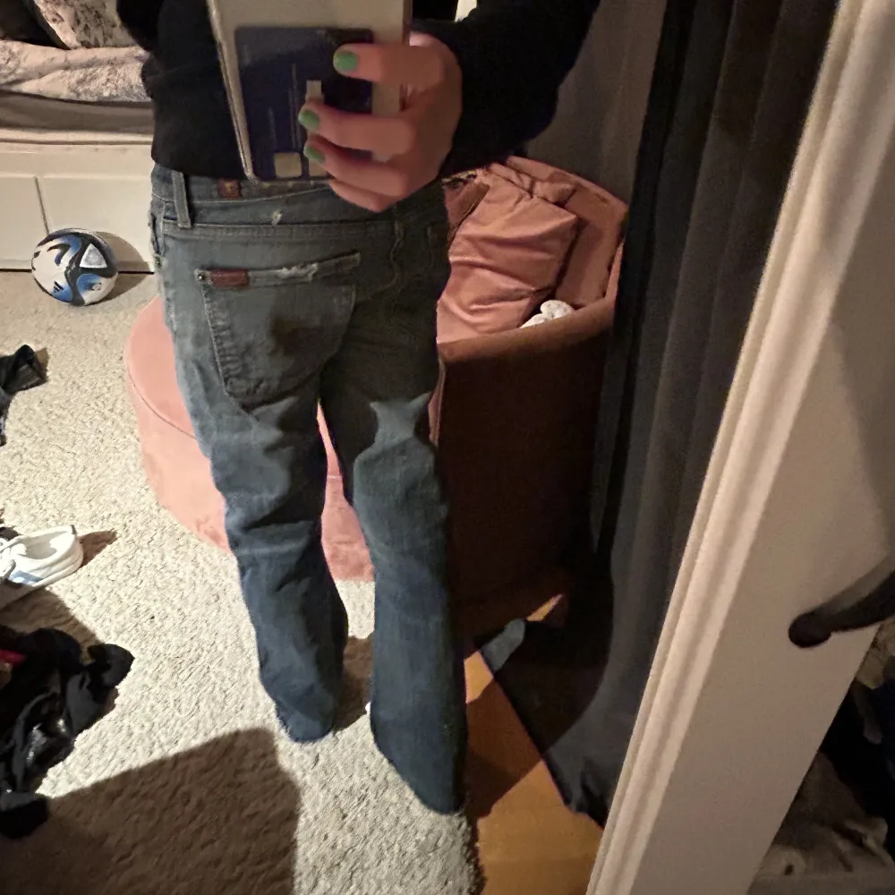 Skit coola jeans från 7 med snygga fickor!💘💘. Jeans & Byxor.