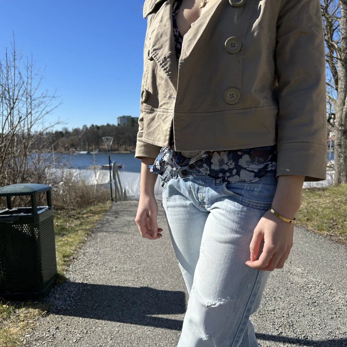 Trekvarts ärmad jacka - 91