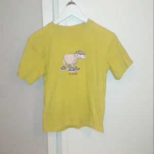 Superhärligt t-shirt Junior strl ca 10år  - Rolig gul t-shirt Junior strl ca 10 år. 