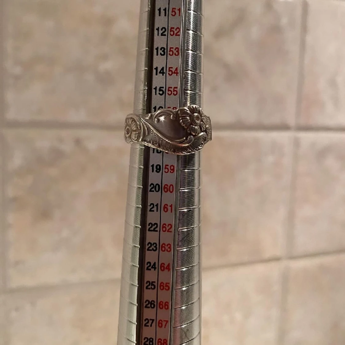 Ring av nysilver - 90