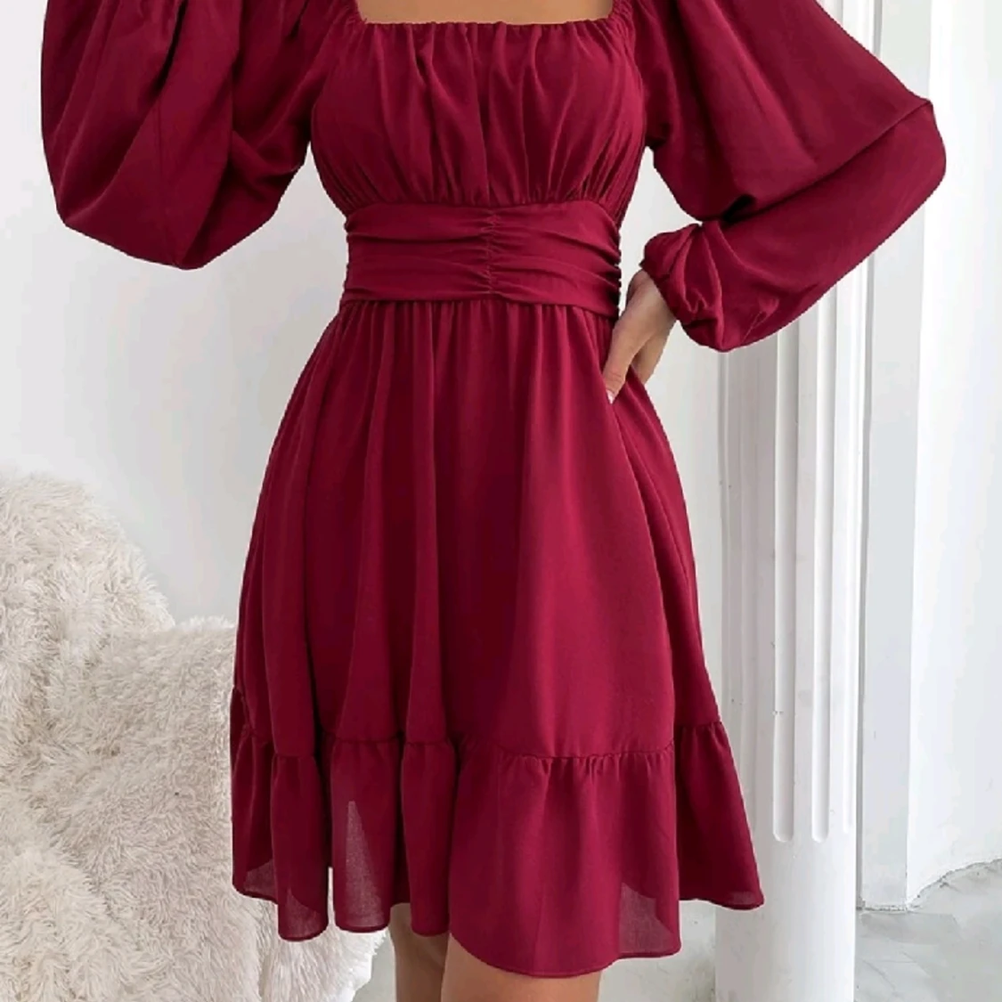 Klänning med rosett - 91