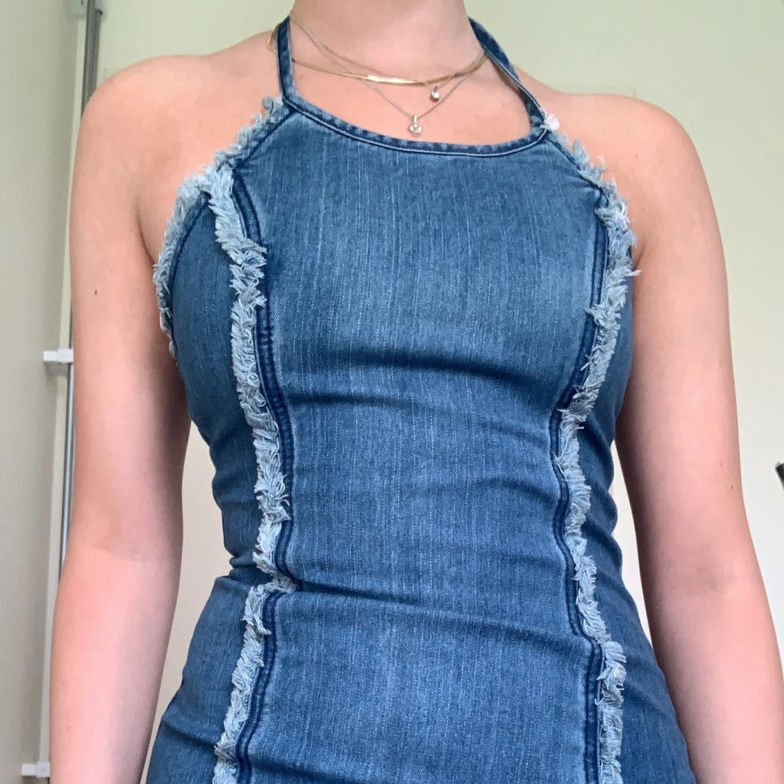 Jeansklänning, stretchig