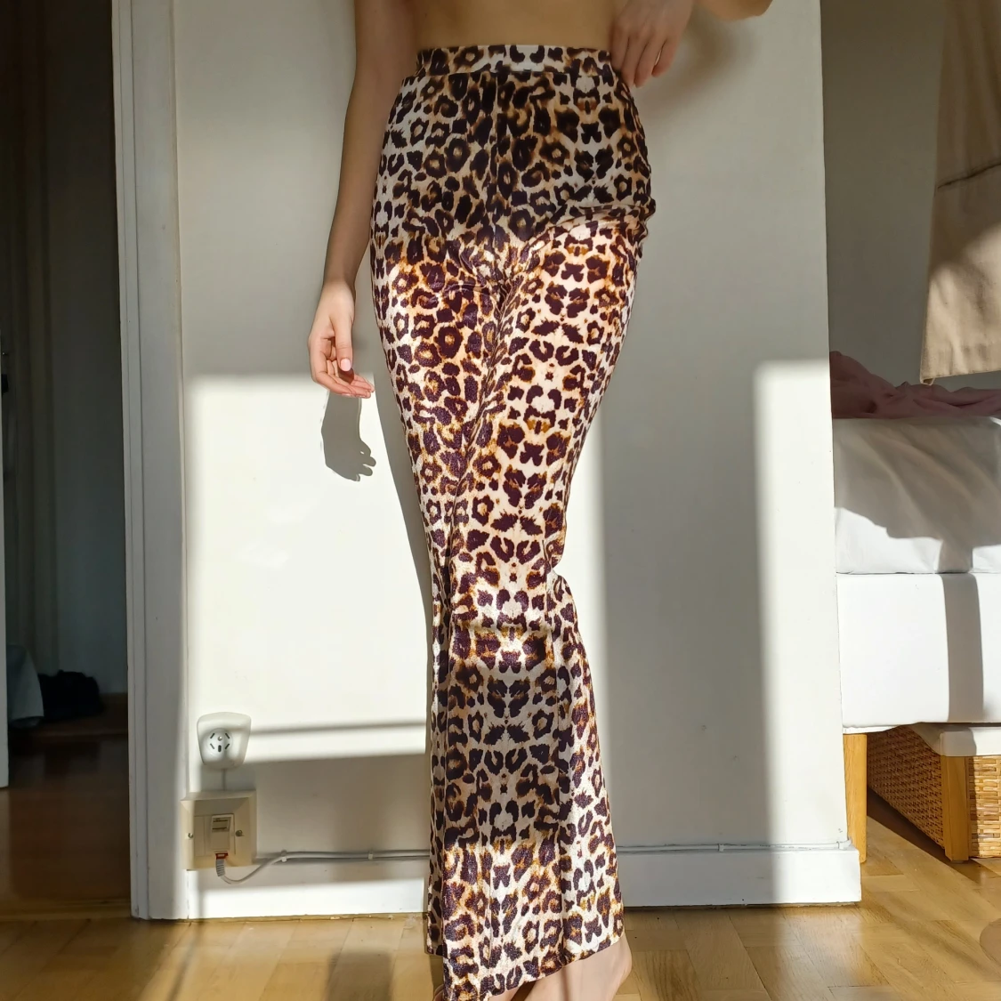 Leopardbyxor Velour