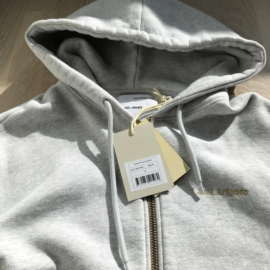 Ljusgrå arigato zip up - 91