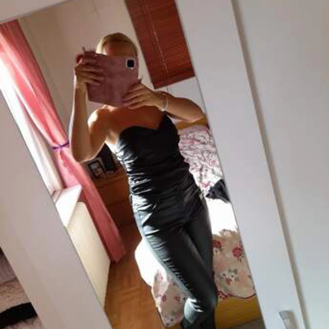 Enfärgat Rynkad satin Tubtoppar - 91