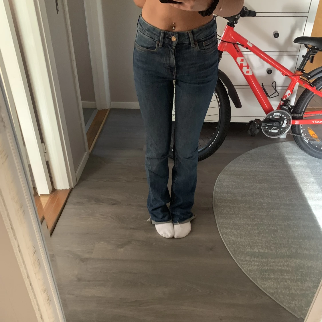 Mid waist Flare jeans  - 90