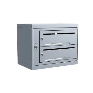 Lynx Liggande 1×2 fack - Fastighetsbox med 2 fack (passar för 2 lägenheter)