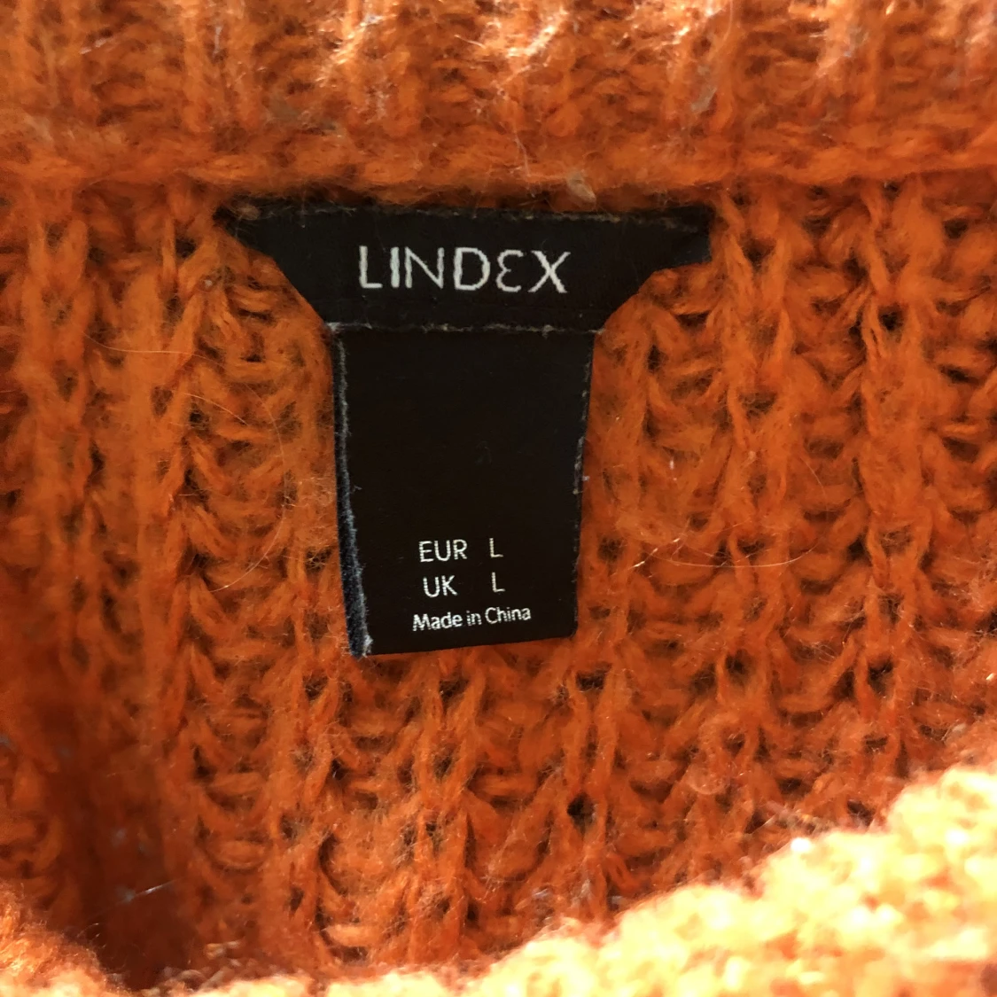 orange knitted jumper - 90